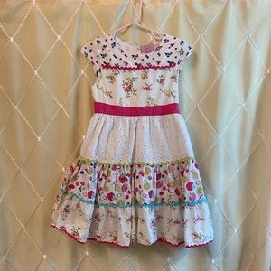 Girls floral and fruit dress